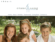 Tablet Screenshot of cranesongphotography.com